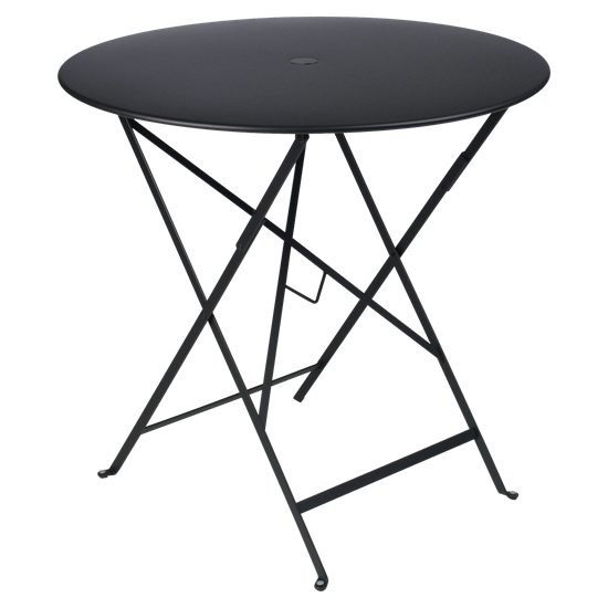 Skládací stolek BISTRO P.77 cm - Liquorice (černá, jemná struktura)_0