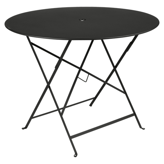 Skládací stolek BISTRO P.96 cm - Liquorice (černá, jemná struktura)_0