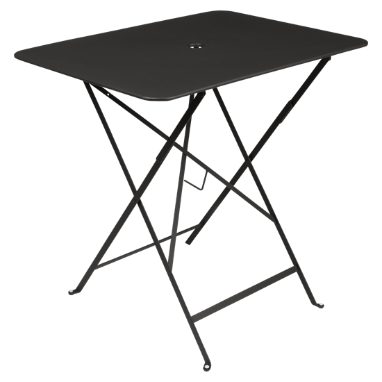 Skládací stolek BISTRO 77x57 cm - Liquorice (černá, jemná struktura)_0
