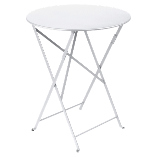 Skládací stolek BISTRO P.60 cm - Cotton white (jemná struktura)_0