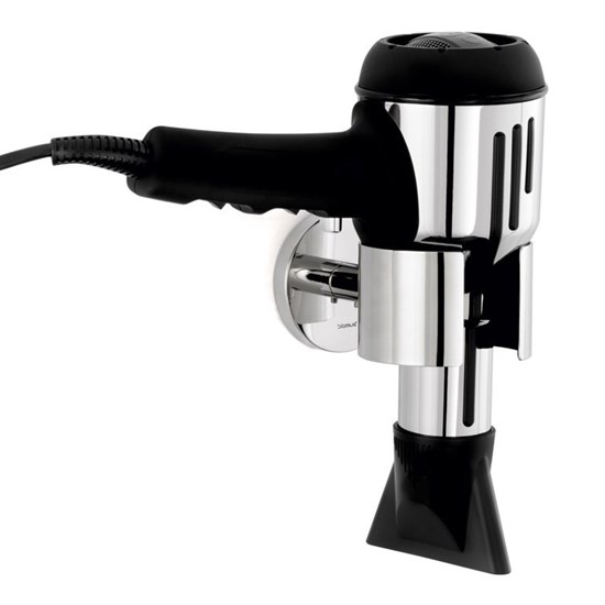 Nástěnný držák na fén NEXIO lesklý_0