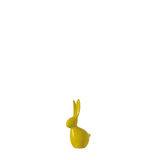 Zajíc stojící 16 cm žlutý_0