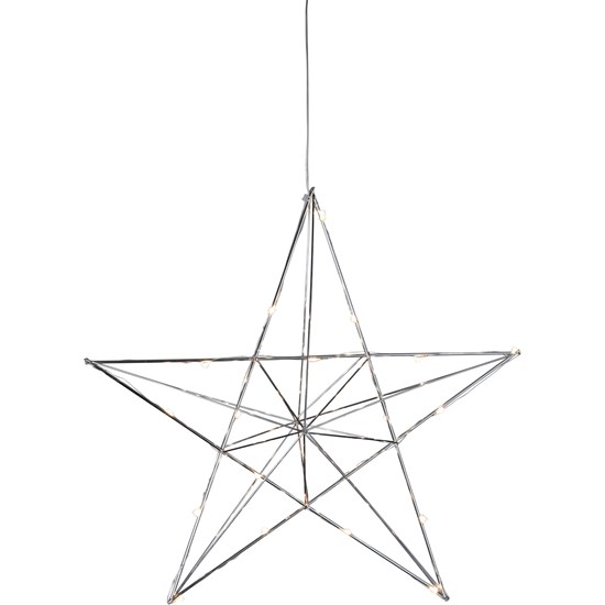 LED hvězda LINE 20x LED V.36 cm stříbrná_1