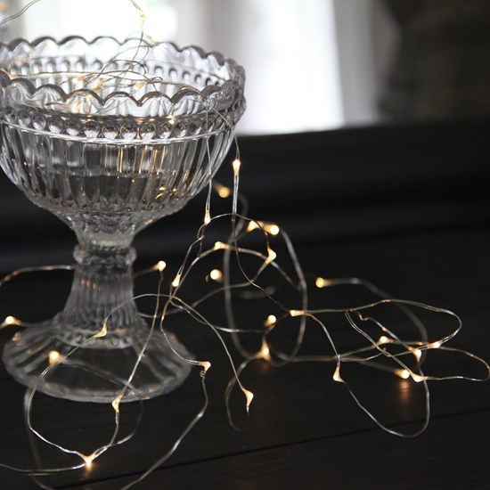 Světelný řetěz DEW DROP 40x LED 4 m stříbrný_1