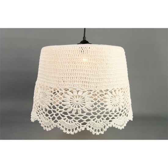 Stínítko na lampu CROCHET, háčkované, M_0