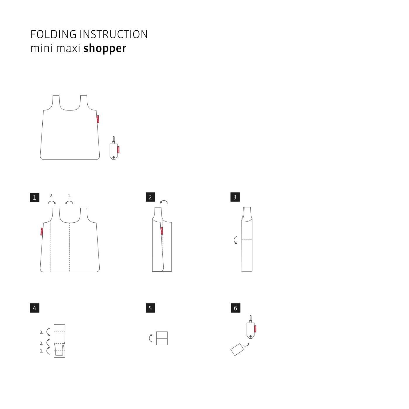 Skládací taška Mini Maxi Shopper red_1