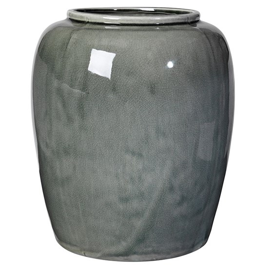 Váza CRACKLE 36cm zelenošedá_0