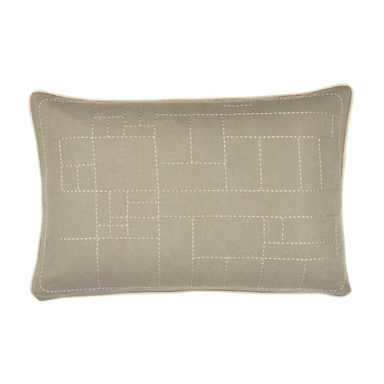 Povlak na polštář SQUARE STITCH zelený_0