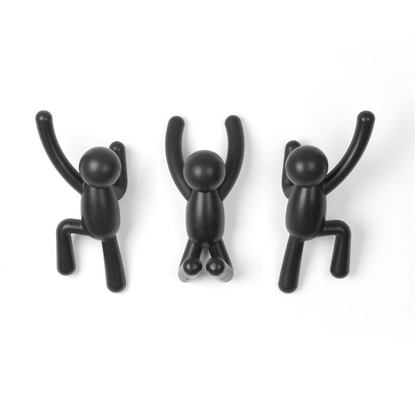 Háček BUDDY set/3ks černý_0