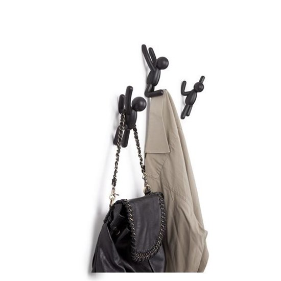 Háček BUDDY set/3ks černý_1