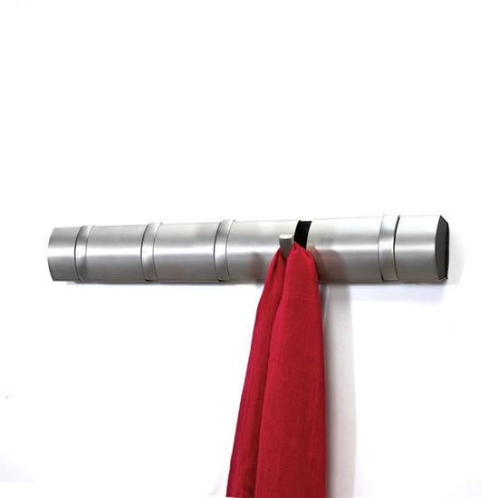 Věšák na zeď FLIP 5 háčků nikl_0