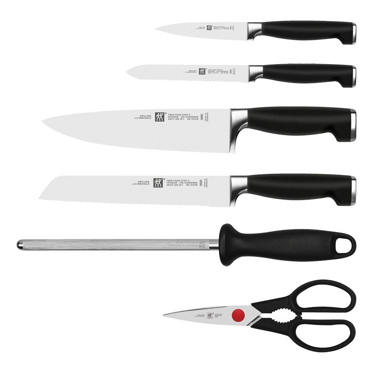 Sada nožů s blokem 7-dílná TWIN Four St_0
