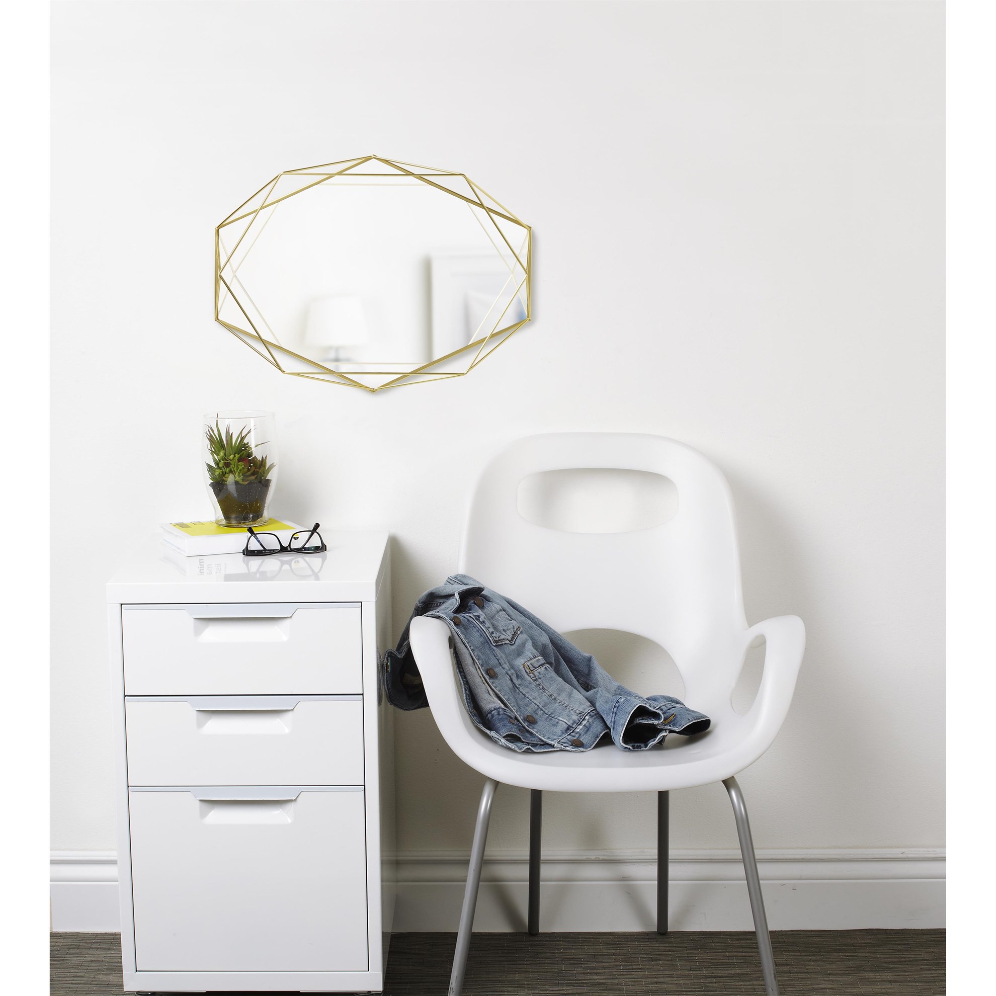 Zrcadlo PRISMA mosazné_4