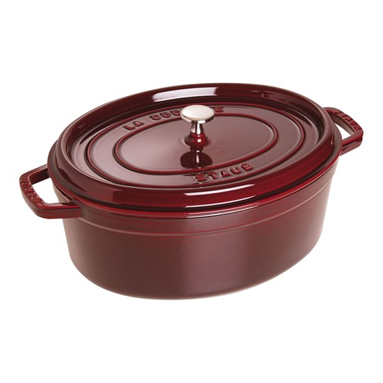 Hrnec STAUB  oválný 33 cm vínový 6,7l_5