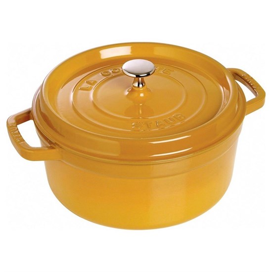 Hrnec kulatý 26 cm hořčicový_3