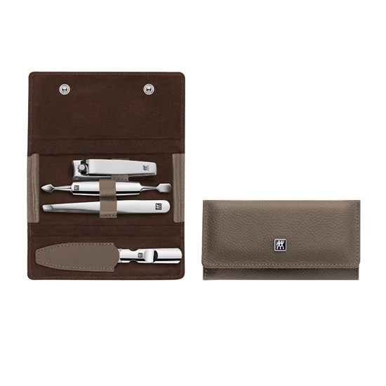 Manikúra 4-dílná Etui hnědá_0