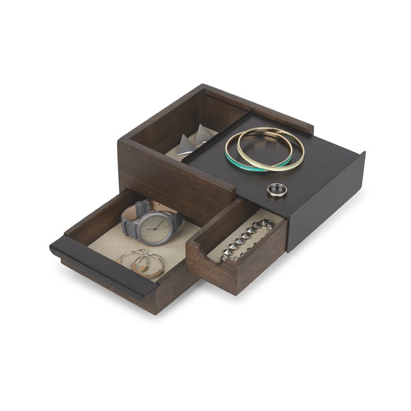 Šperkovnice STOWIT MINI černá/hnědá_0