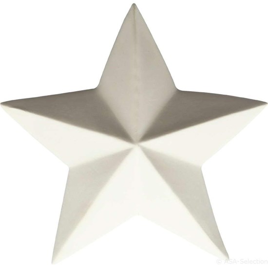 Dekorační hvězda 7,6 cm bílá_0
