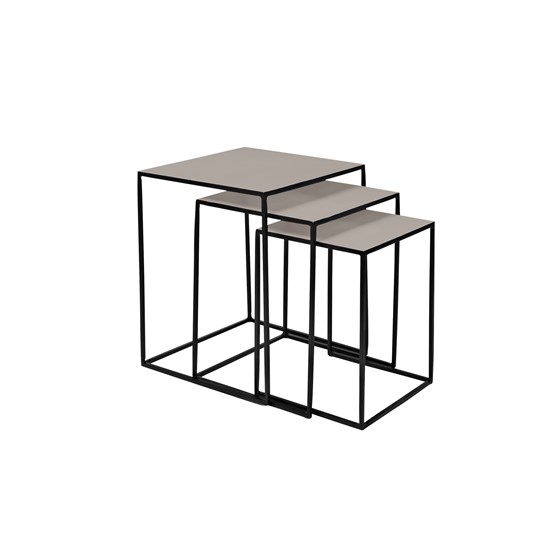 Stolek FREJA sv. šedý SET/3ks_0