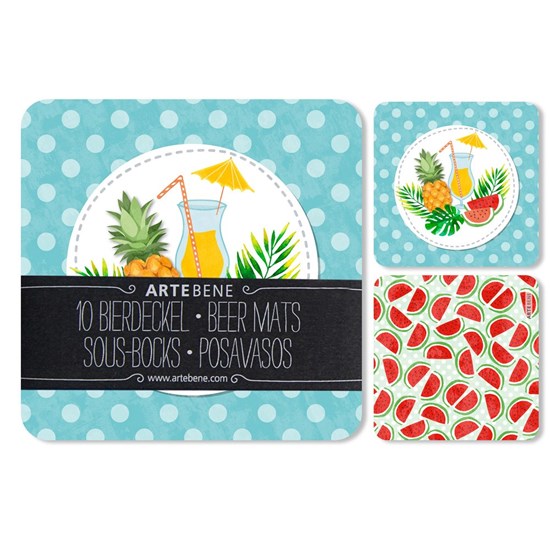 Podtácky SET/10ks-9,3x9,3-Cocktail-M_0