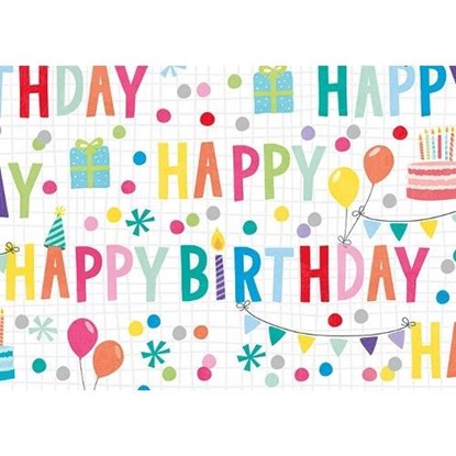 Balicí papír arch 50x70cm-Happy Birthday_0