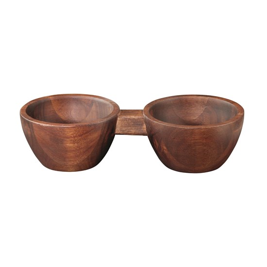 Dvojmiska dřevěná WOOD 24 cm_0