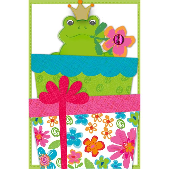 Přání pop up frog king_0