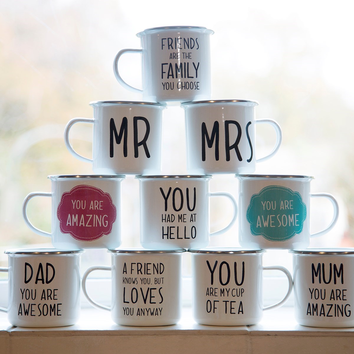 Smaltovaný plecháček 2dr. Mr and Mrs_2