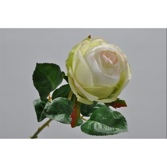Růže s lístky zelená/růžová 46 cm_0