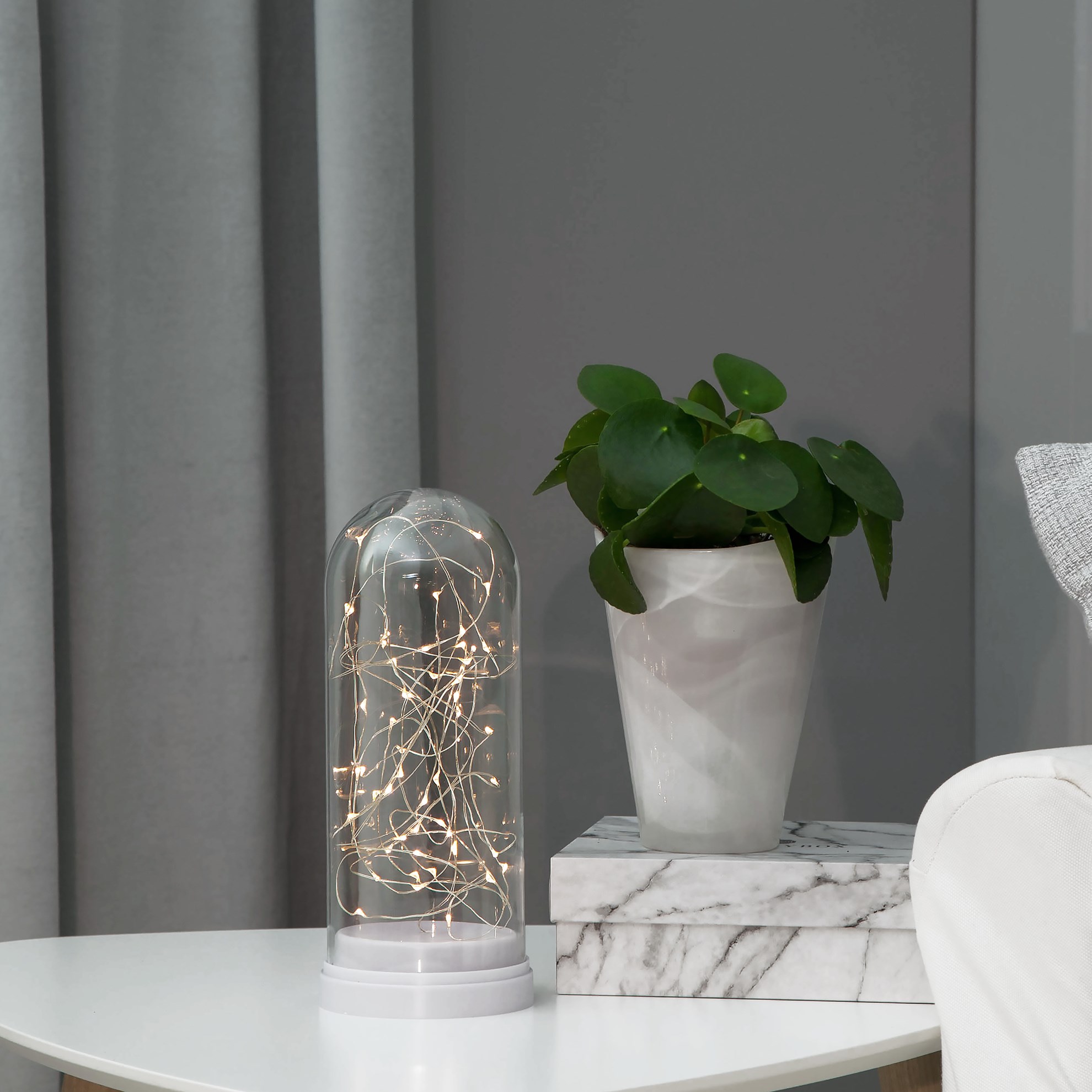 LED stolní dekorace GLAS DOME_0
