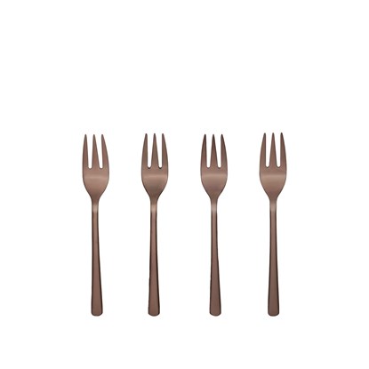 Dezertní vidlička Broste HUNE hnědá SET/4ks_0