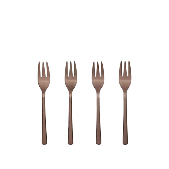 Dezertní vidlička Broste HUNE hnědá SET/4ks_0