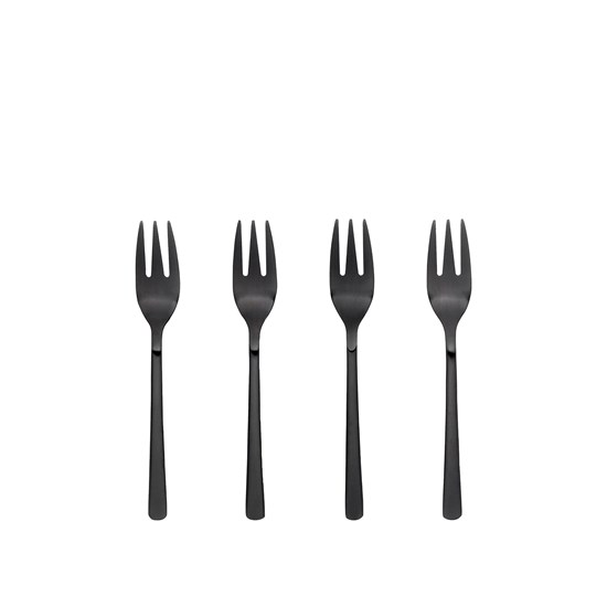 Dezertní vidlička Broste HUNE černá SET/4ks_0