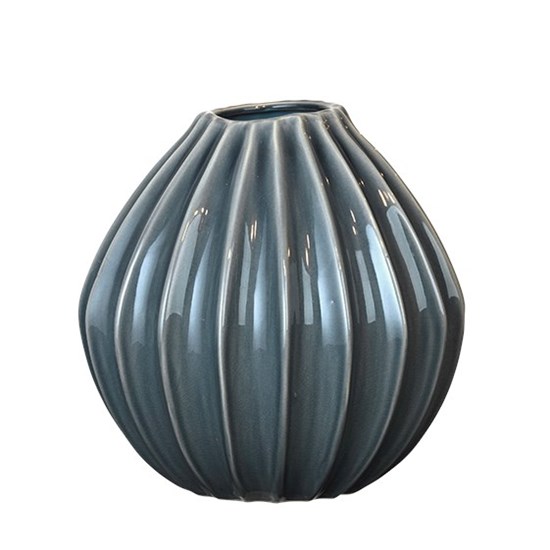 Váza WIDE modrá 30cm_0