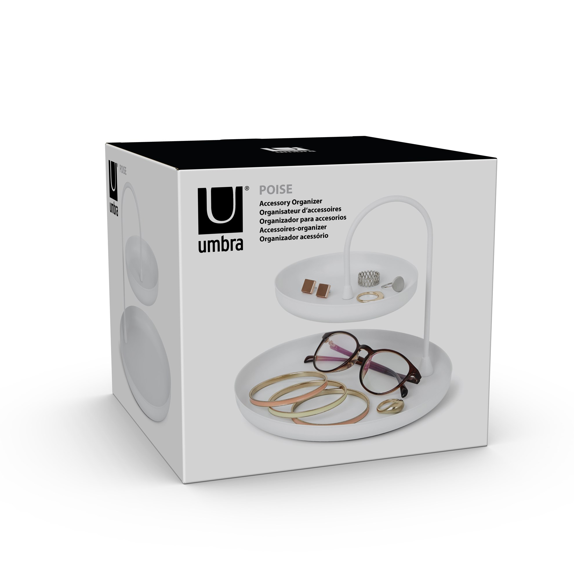 Šperkovnice POISE 18 cm bílá_2