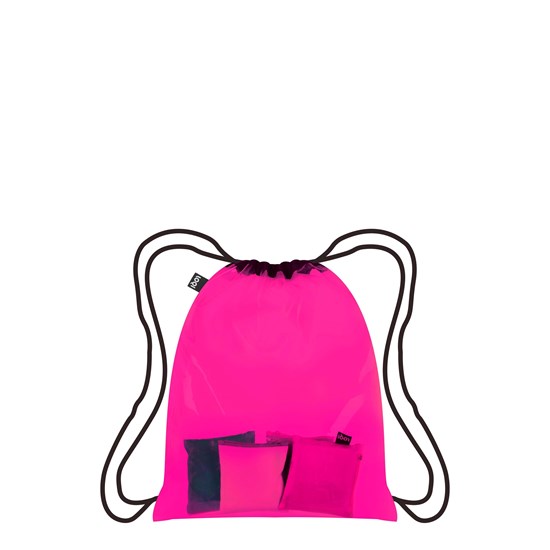 Vak na záda LOQI - TRANSPARENT Pink_1