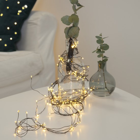 LED světelný řetěz 125 LED 1,4 m černý_1