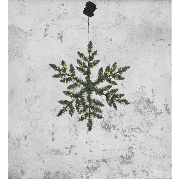 Venkovní LED-vločka z jedlových větviček_1