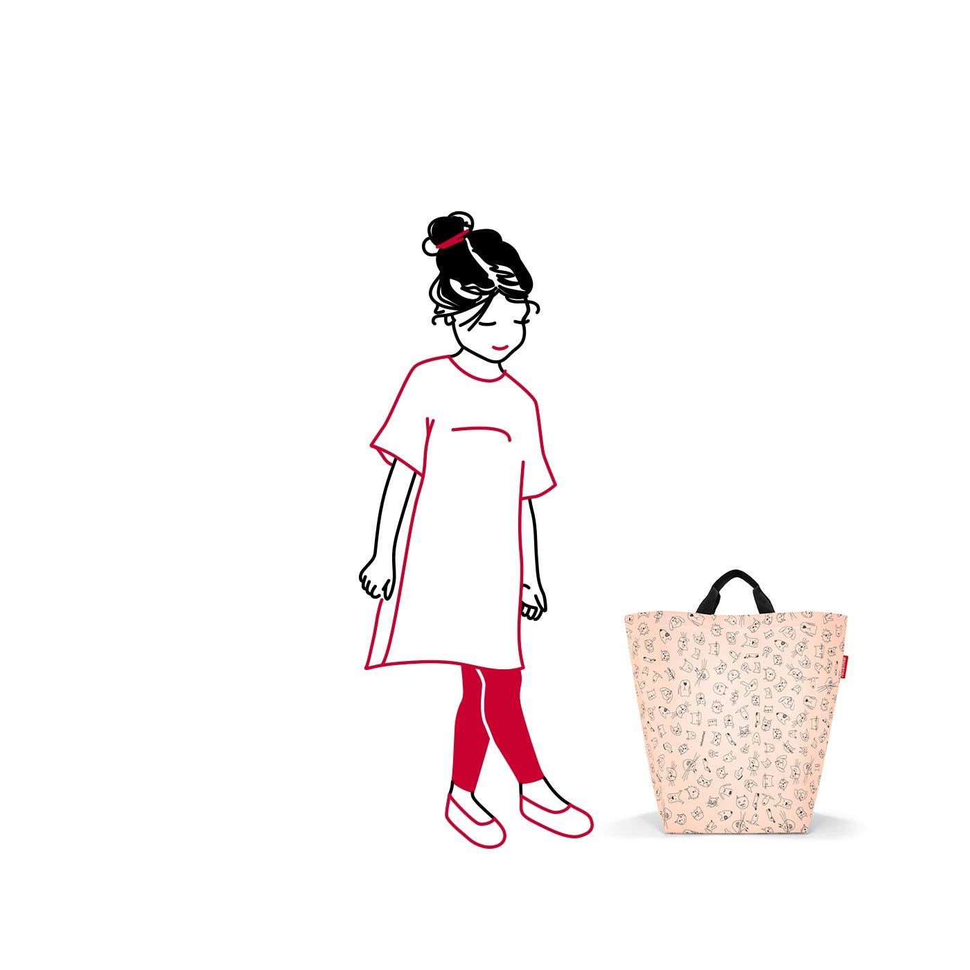 Taška na hračky Storagesac kids cats and dogs rose_0