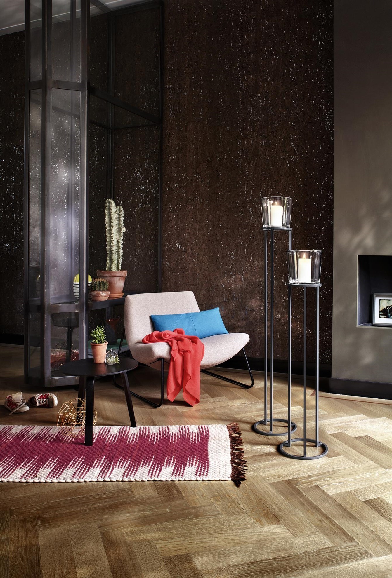 Obrázok z Svietnik na zem NERO 138 cm