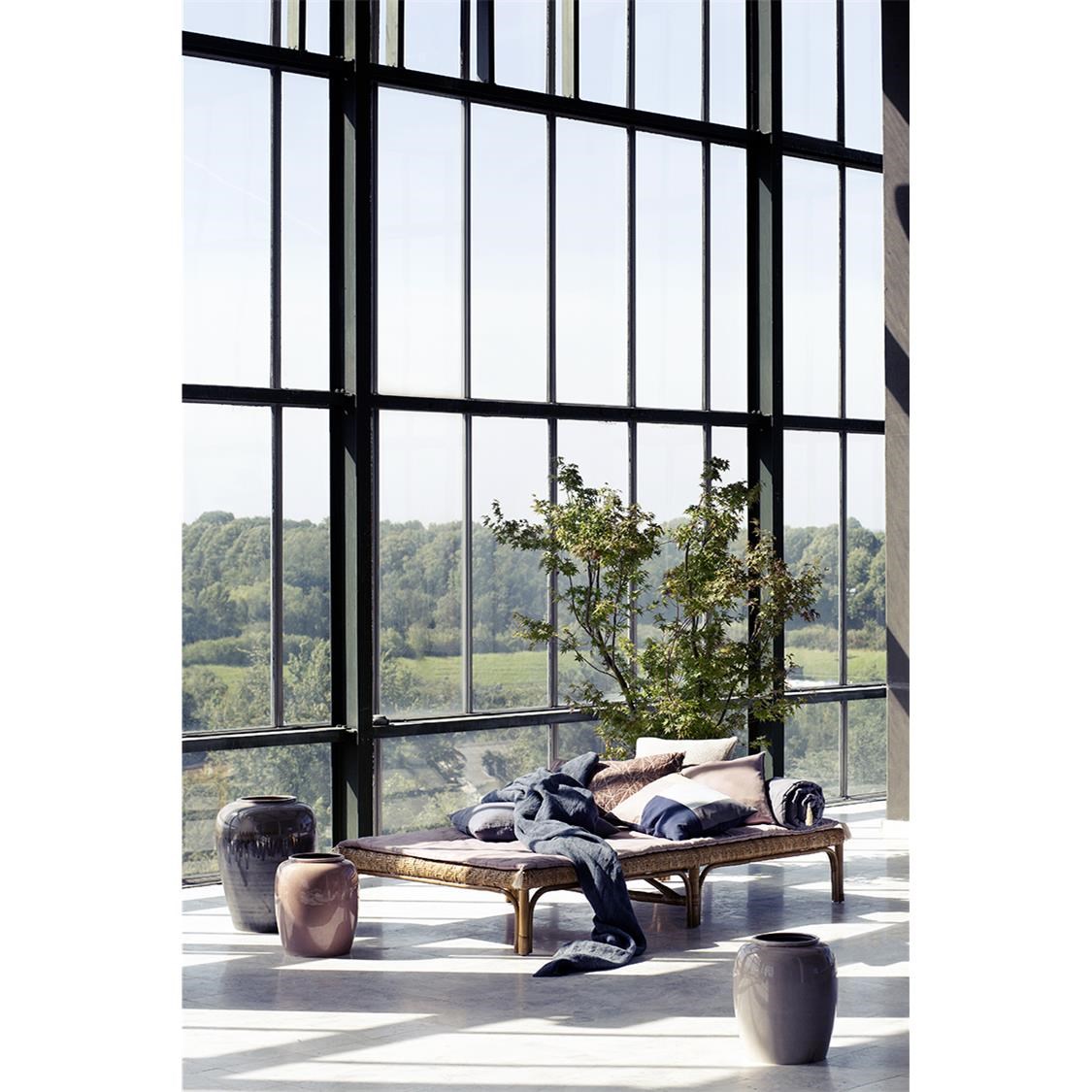 Váza CRACKLE 36cm zelenošedá_0