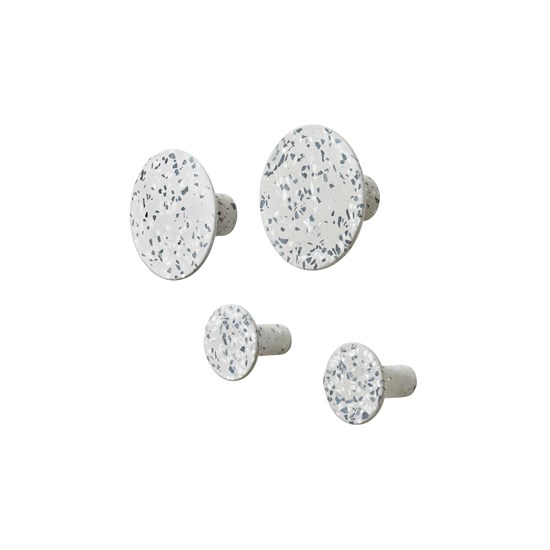 Háčky na zeď PONTO SET/4ks mramor bílý_0