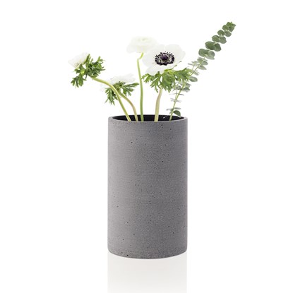 Váza COLUNA 20 cm tmavě šedá_1