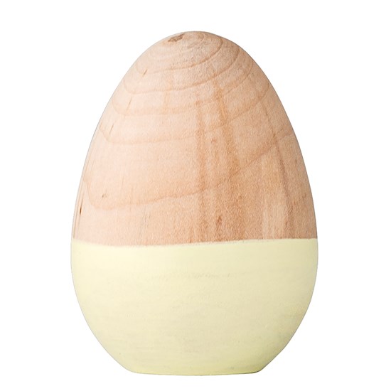 Dekorace vejce dřevěné žluté_0