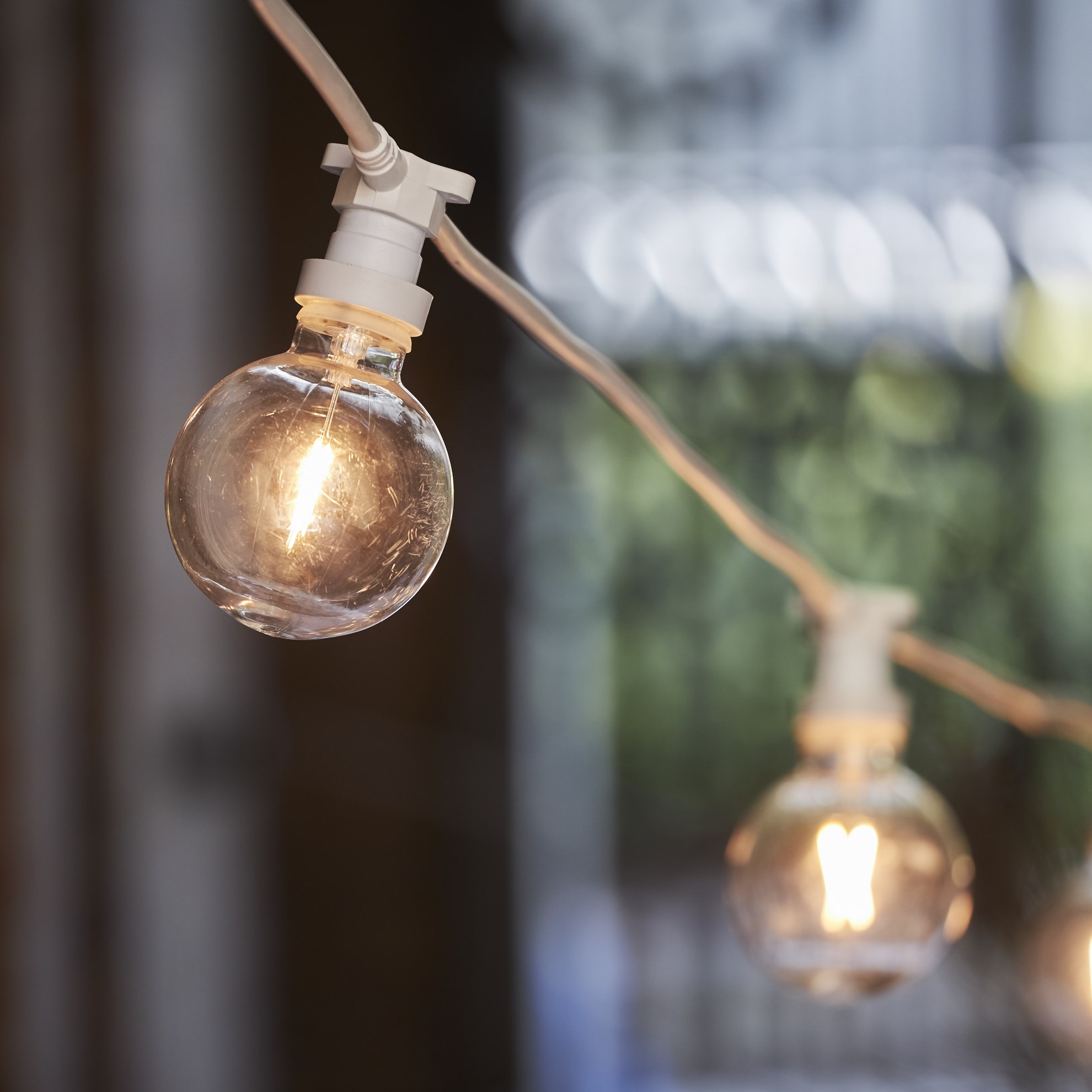 Světelný LED řetěz CONNECTA 10xE27 napojovatelný 7,3 m bílý (bez start. kabelu!)_0