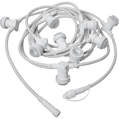 Světelný LED řetěz CONNECTA 10xE27 napojovatelný 7,3 m bílý (bez start. kabelu!)_1