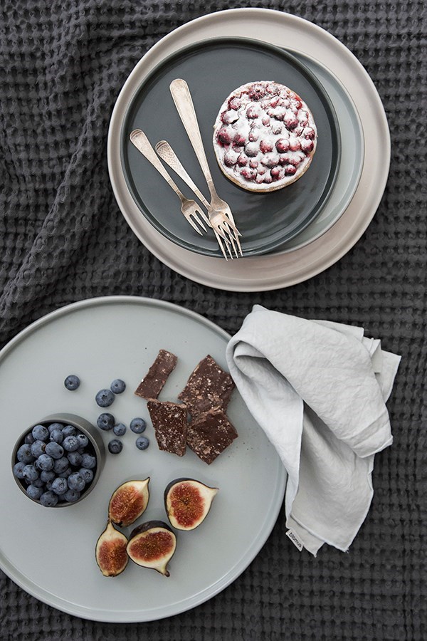 Obrázok z Dezertný tanier PILAR šedozelený 20cm