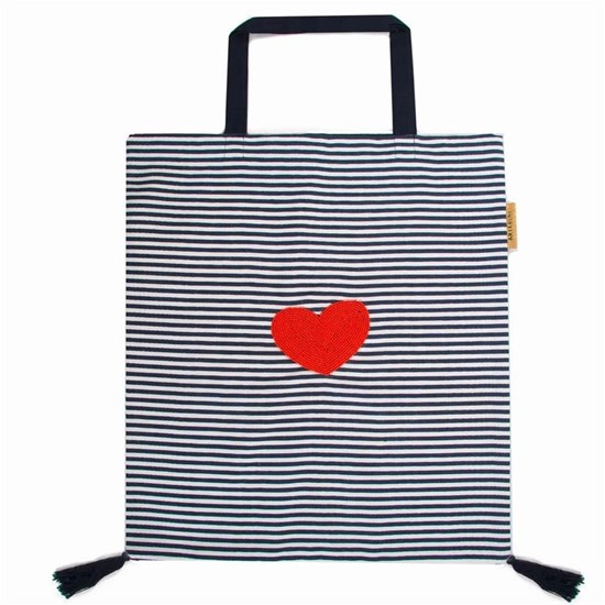 Bavlněná taška s korálky 40x45 cm_0