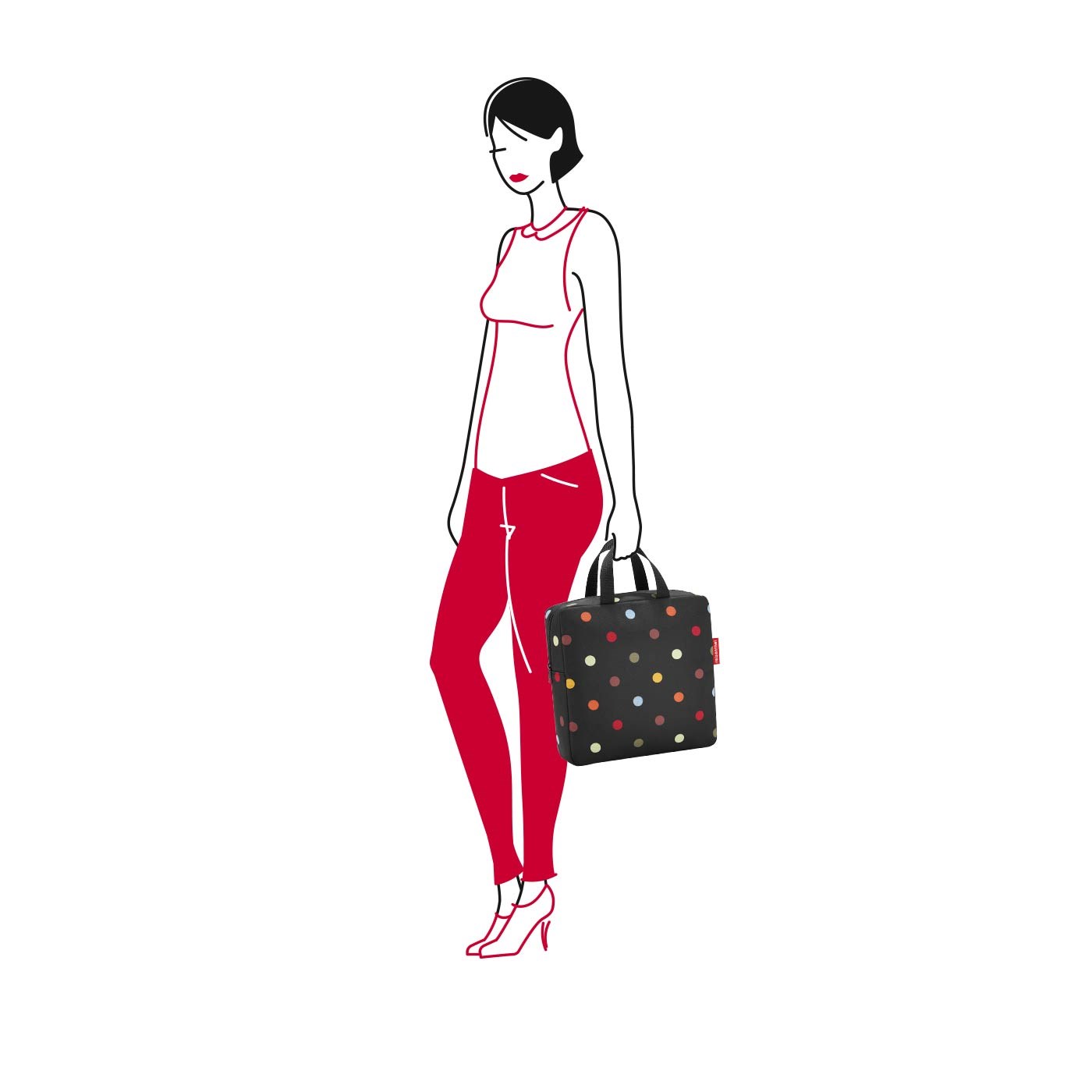 Termotaška na oběd FOODBOX M dots_0