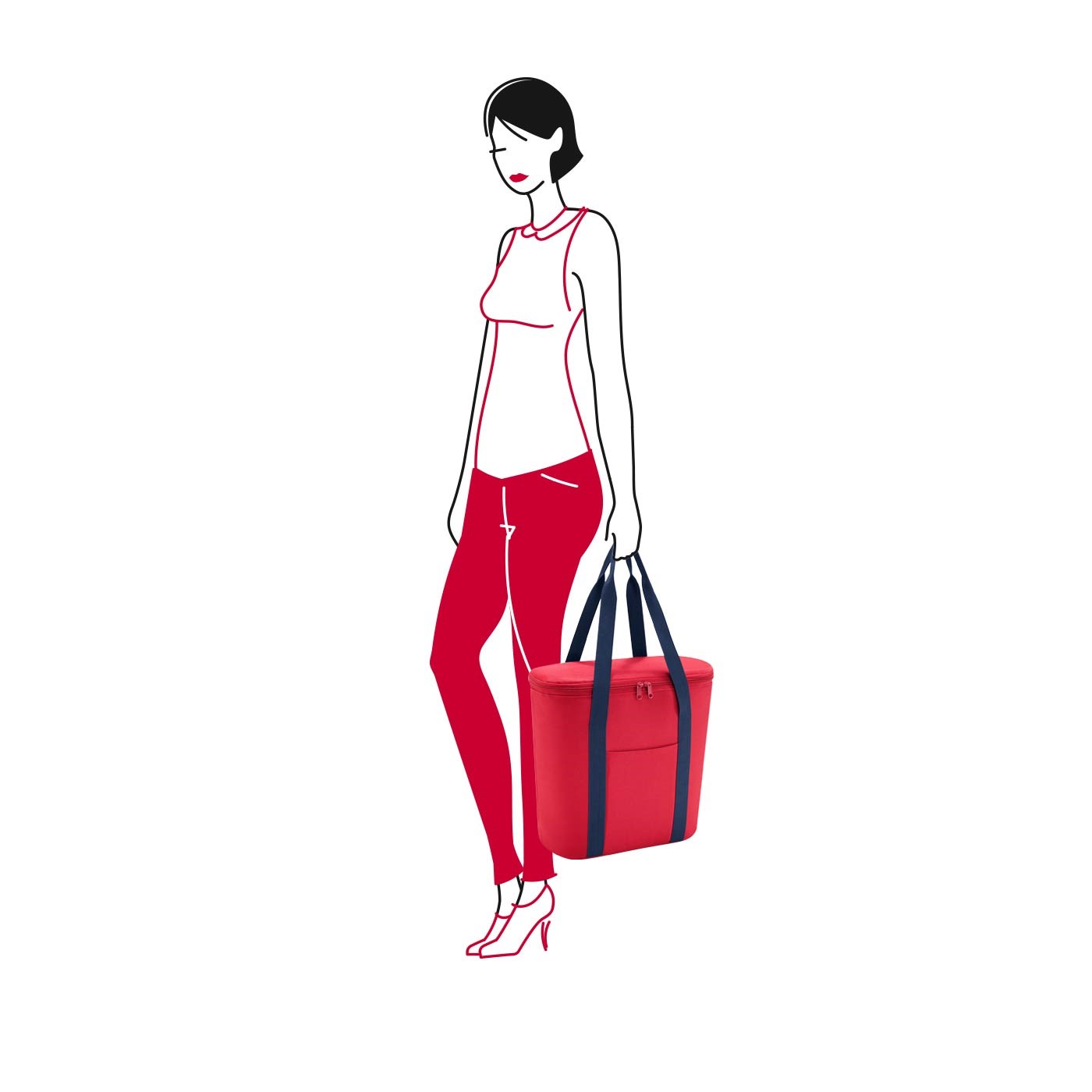 Termotaška na nákup/piknik Thermoshopper red_4